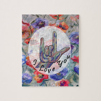 Puzzle Flores del ASL y te amo