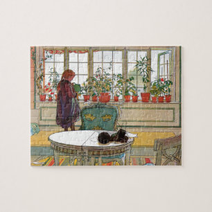 Puzzle Flores en el Windowsill de Carl Larsson