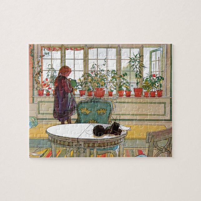 Puzzle Flores en el Windowsill de Carl Larsson (Horizontal)