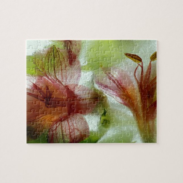 Puzzle Flores en hielo (Horizontal)