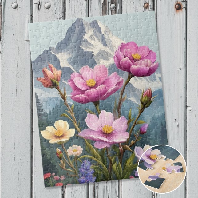Puzzle Flores en las montañas (Subido por el creador)