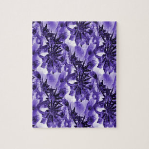 Puzzle Flores en morado...