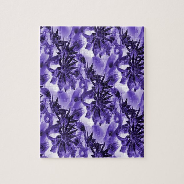Puzzle Flores en morado... (Vertical)