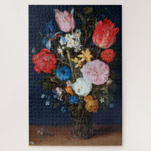 Puzzle Flores en un barco de vidrio, Jan Brueghel el anci