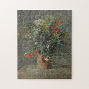 Puzzle Flores en un florero, c.1866