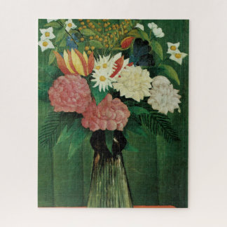 Puzzle Flores en una bolsa verde