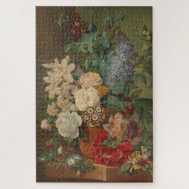 Puzzle Flores en una vida residual holandesa de terracota