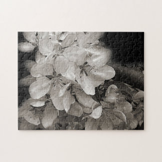 Puzzle Flores Flores En Naturaleza Blanca Y Negra