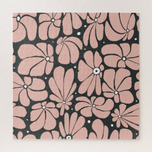 Puzzle Flores grandes estilizadas, sin fisuras de flor.