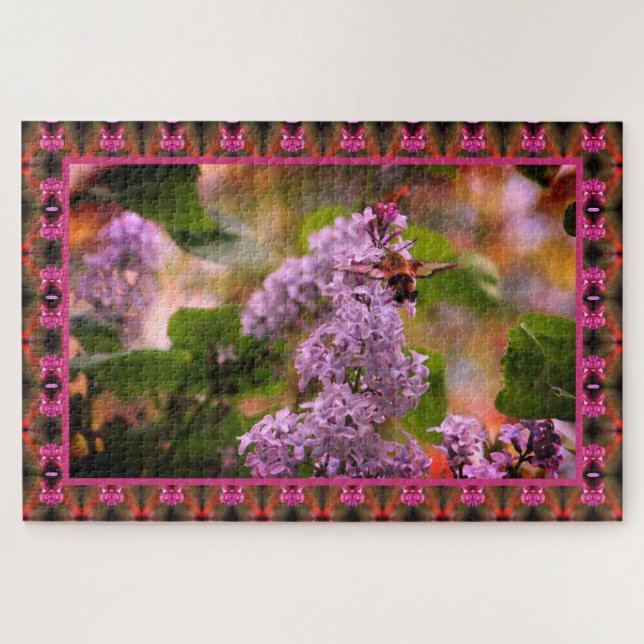 Puzzle Flores Lilac (Horizontal)