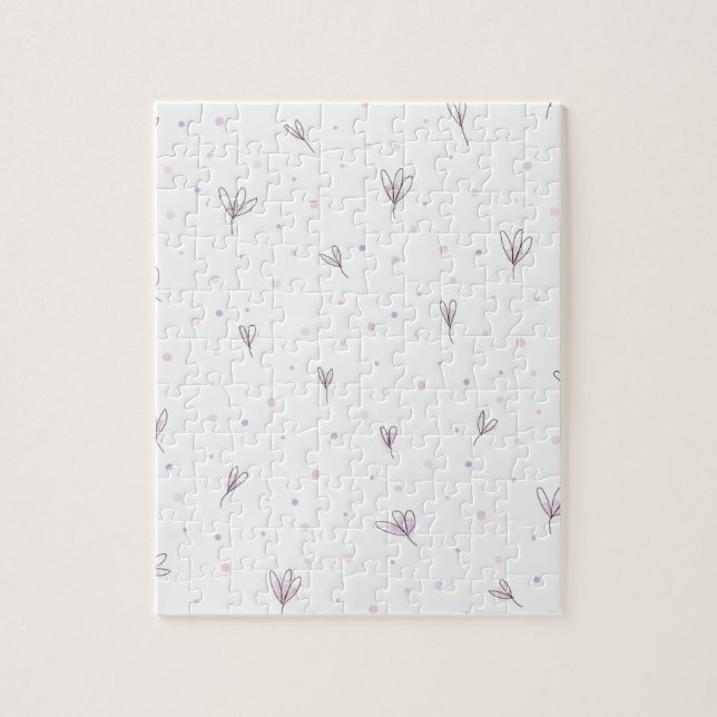 Puzzle Flores Lilac (Vertical)