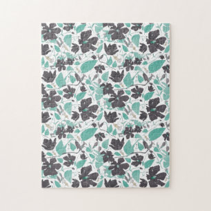 Puzzle Flores Marrones de Menta en Flor