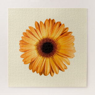 Puzzle Flores   Naranja Gerbera