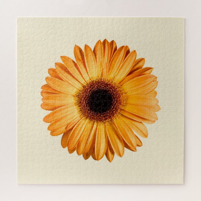 Puzzle Flores | Naranja Gerbera (Horizontal)