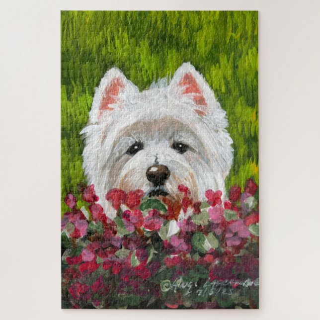 Puzzle Flores occidentales y rosas (Vertical)