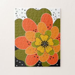 Puzzle Flores otoñales, otoño, flor, lanzamiento de ilust
