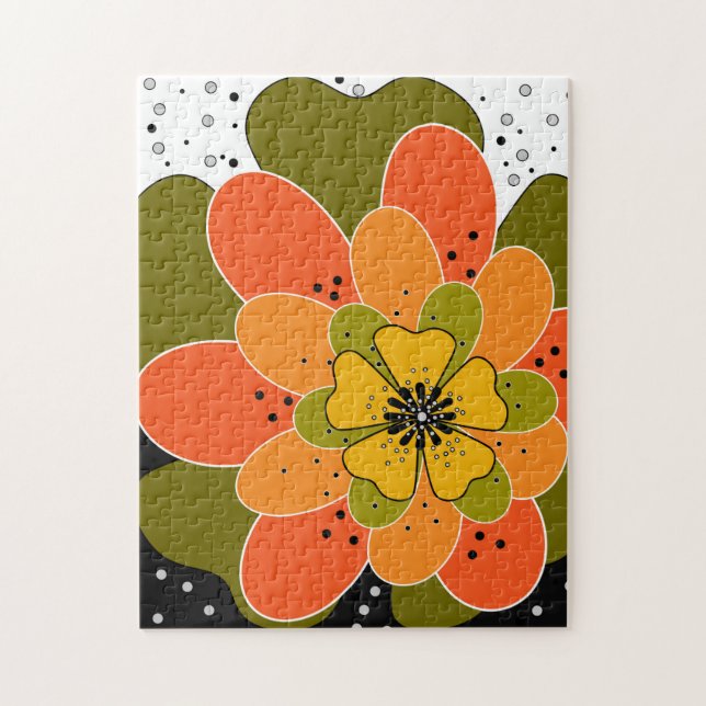 Puzzle Flores otoñales, otoño, flor, lanzamiento de ilust (Vertical)