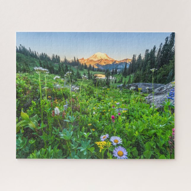 Puzzle Flores | Parque nacional Monte Rainier (Horizontal)