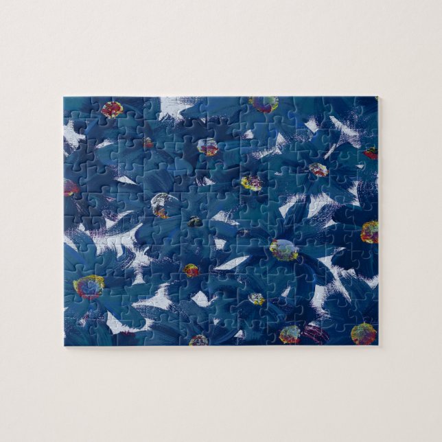 Puzzle Flores Pintadas Cualquier Color (Horizontal)
