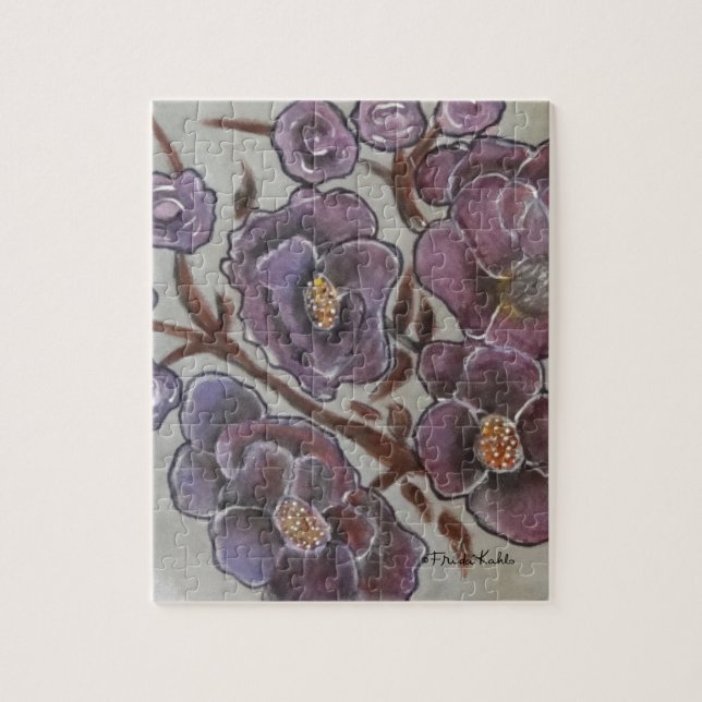 Puzzle Flores pintadas de Frida Kahlo (Vertical)