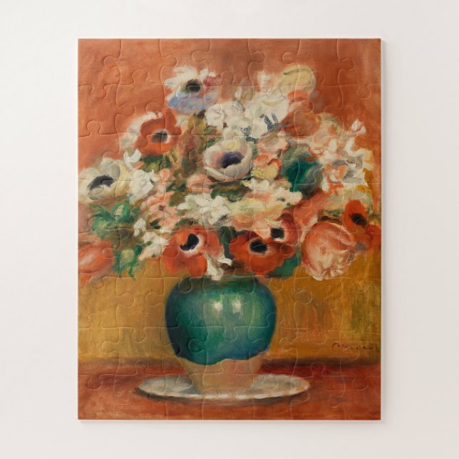 Puzzle Flores por August Renoir, arte (Vertical)