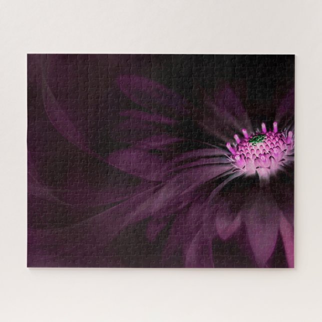 Puzzle Flores | Púrpura Daisy (Horizontal)