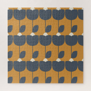 Puzzle Flores Retro Modernas: Geométricas Escandinavas.