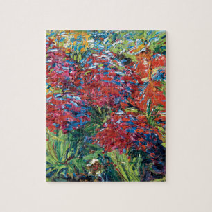Puzzle Flores rojas expresionismo arte fino Emil Nolde