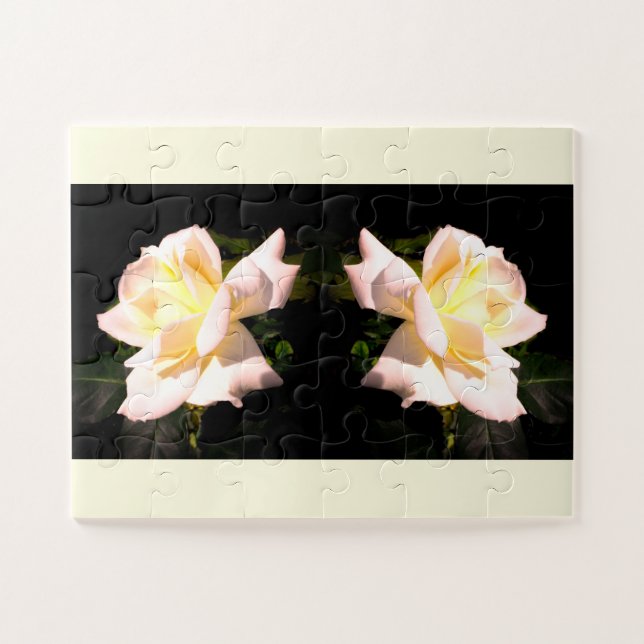 Puzzle flores Rosa (Horizontal)