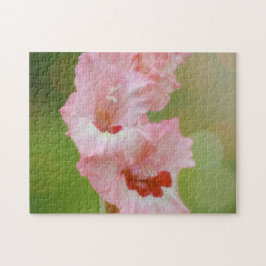Puzzle Flores rosa bonito Gladiolus Garden Art