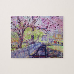 Puzzle Flores rosadas de Cercis en Williamsburg Virginia