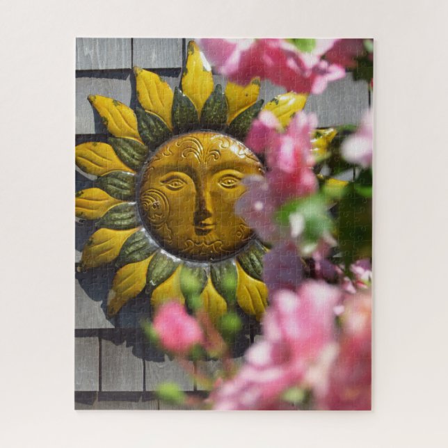 Puzzle Flores rosadas y sol - Martha's Vineyard (Vertical)