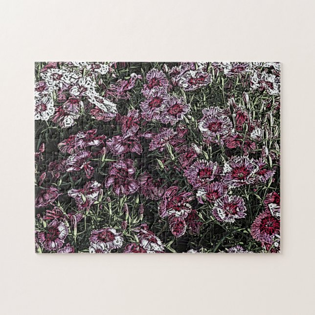 Puzzle Flores rosas (Horizontal)