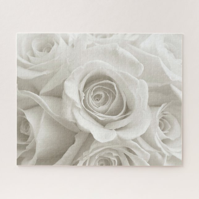 Puzzle Flores | Rosas blancas (Horizontal)