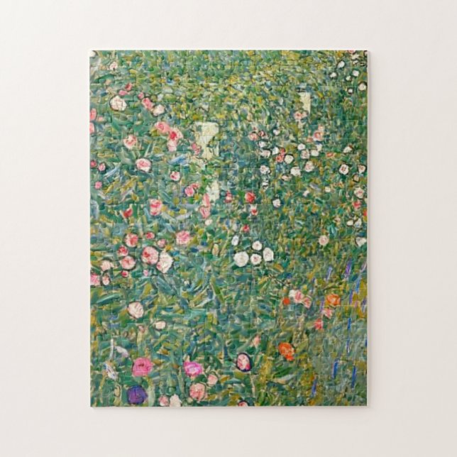 Puzzle Flores rosas Gustav Klimt (Vertical)