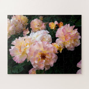 Puzzle Flores rosas, rosas amarillas rosadas