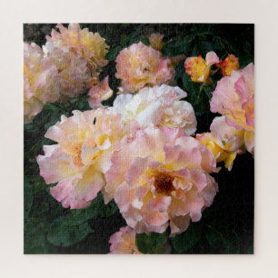 Puzzle Flores rosas, rosas amarillas rosadas