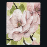Puzzle Flores Rubor Magnolia<br><div class="desc">Rubor Magnolia II por Grace Popp. Cuenta con un primer plano de flores rosadas en flor.</div>
