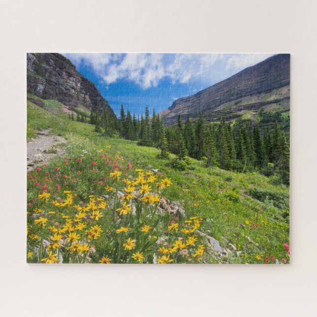 Puzzle Flores | Ruta de las flores de Montana (Horizontal)