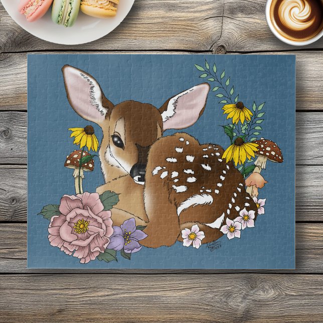 Puzzle Flores salvajes Fawn Blue (Subido por el creador)