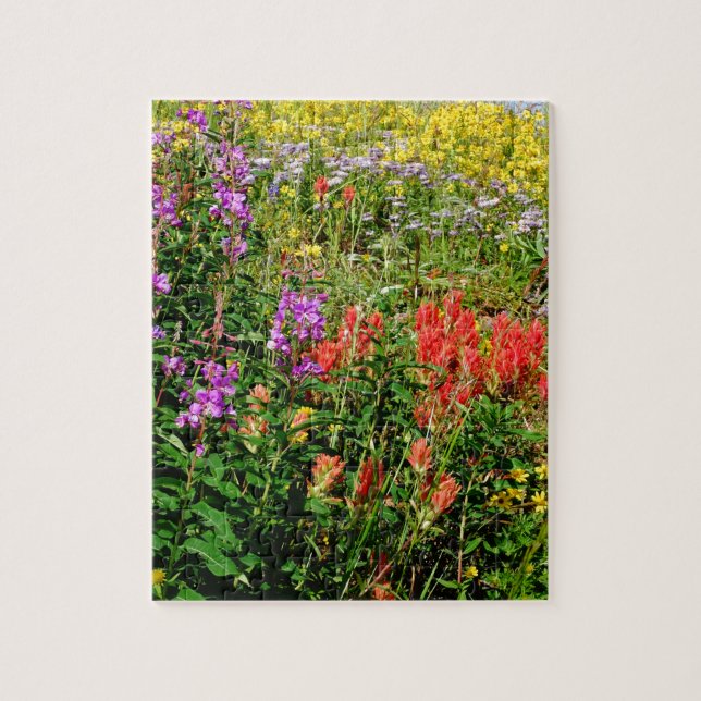 Puzzle Flores silvestres de Montaña Rocosa (Vertical)