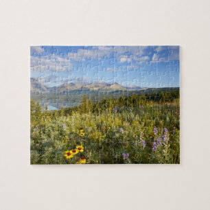Puzzle Flores silvestres de Prairie y Lago de Medicina Ba