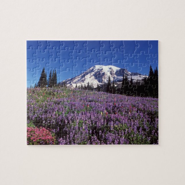 Puzzle flores silvestres de verano al pie del Monte Raini (Horizontal)