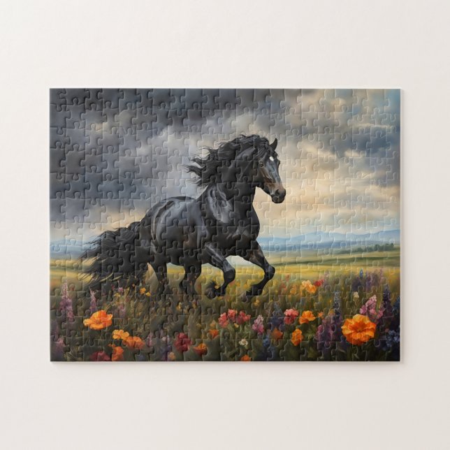 Puzzle Flores silvestres frisonas de Galloping (Horizontal)