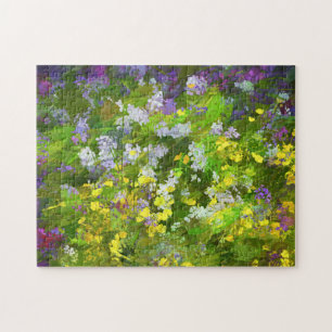Puzzle Flores silvestres Impasto Pintura - Arte de flores