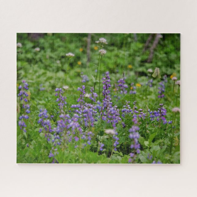 Puzzle Flores Silvestres Moradas (Horizontal)