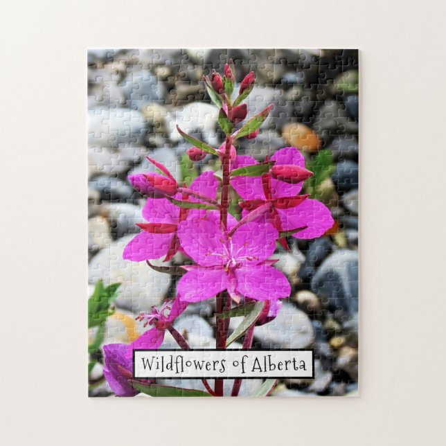 Puzzle Flores silvestres rosadas en bonito florecen en Ca (Vertical)