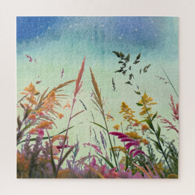 Puzzle Flores Silvestres Y Estrellas (Vertical)