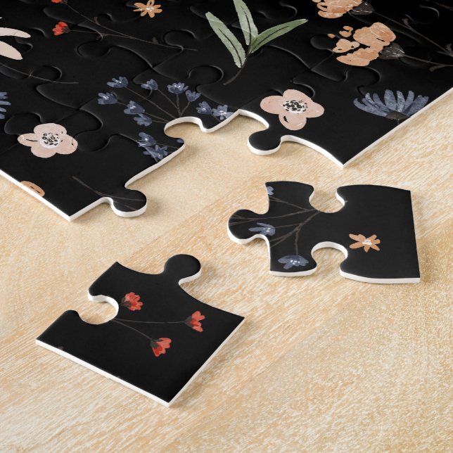 Puzzle Flores simples de acuarela 1 (Lado)