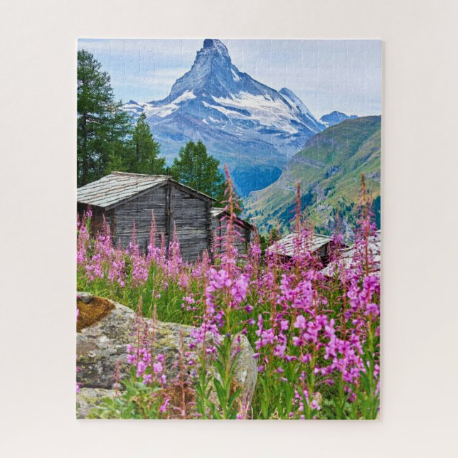 Puzzle Flores | Summer Matterhorn Suiza (Vertical)